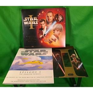 1999 Star Wars The Phantom‎ Menace Widescreen VHS Collector's Edition Box Set